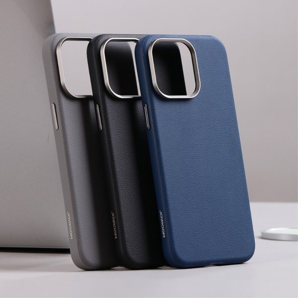 Joyroom iPhone 15 Pro Max Deksel Litchi Pattern Series MagSafe Svart