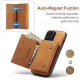 Dg.Ming iPhone 15 Pro Max Deksel M1 Series Avtakbart Kortholder Brun