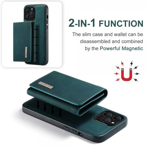 Dg.Ming iPhone 15 Pro Max Deksel M1 Series Avtakbart Kortholder Grønn