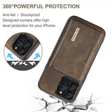 Dg.Ming iPhone 15 Pro Max Deksel M2 Series Avtakbart Kortholder Kaffe