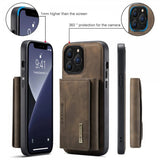 Dg.Ming iPhone 15 Pro Max Deksel M2 Series Avtakbart Kortholder Kaffe