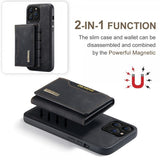 Dg.Ming iPhone 15 Pro Max Deksel M2 Series Avtakbart Kortholder Svart