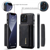 Dg.Ming iPhone 15 Pro Max Deksel M2 Series Avtakbart Kortholder Svart
