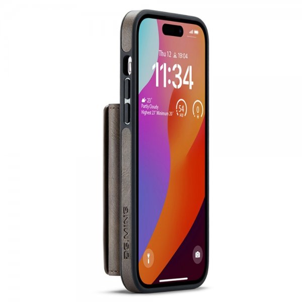 Dg.Ming iPhone 15 Pro Max Deksel M5 Series Avtakbart Kortholder Kaffe