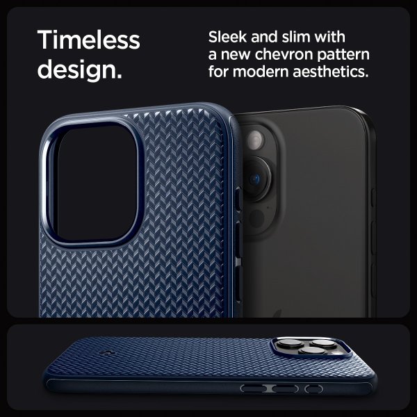 Spigen iPhone 15 Pro Max Deksel Mag Armor MagFit Navy Blue