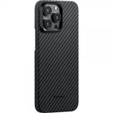 Pitaka iPhone 15 Pro Max Deksel MagEZ Case 4 Black/Grey Twill