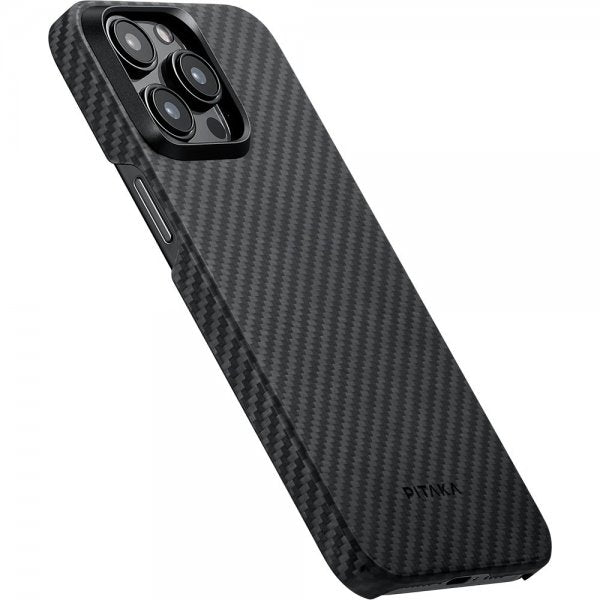 Pitaka iPhone 15 Pro Max Deksel MagEZ Case 4 Black/Grey Twill