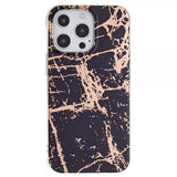 iPhone 15 Pro Max Deksel Marmormønster Svart