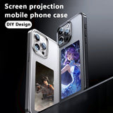 iPhone 15 Pro Max Deksel Innebygd skjerm E Ink Case Svart
