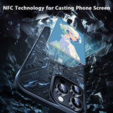 iPhone 15 Pro Max Deksel Innebygd skjerm E Ink Case Svart