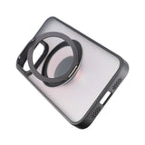 Rvelon iPhone 15 Pro Max Deksel Roterbart Stativ Svart