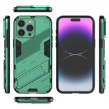 iPhone 15 Pro Max Deksel med Stativ Grønn