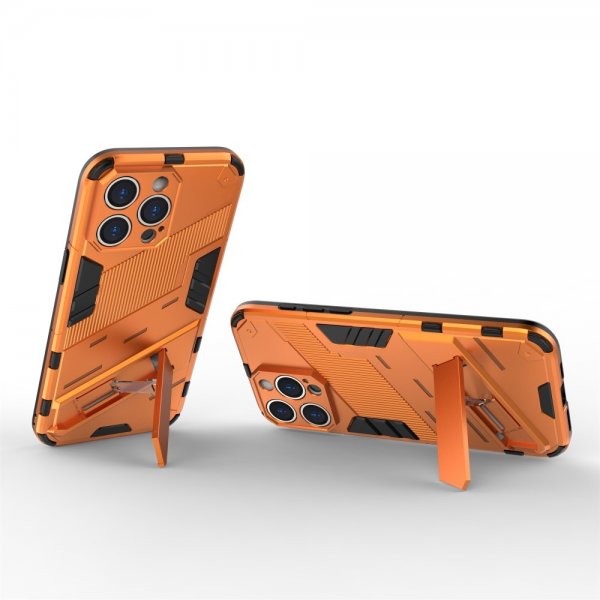 iPhone 15 Pro Max Deksel med Stativ Oransje
