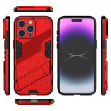 iPhone 15 Pro Max Deksel med Stativ Rød