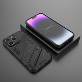 iPhone 15 Pro Max Deksel med Stativ Svart