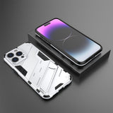 iPhone 15 Pro Max Deksel med Stativ Hvit