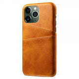 iPhone 15 Pro Max Deksel med To Kortlommer Lysebrun