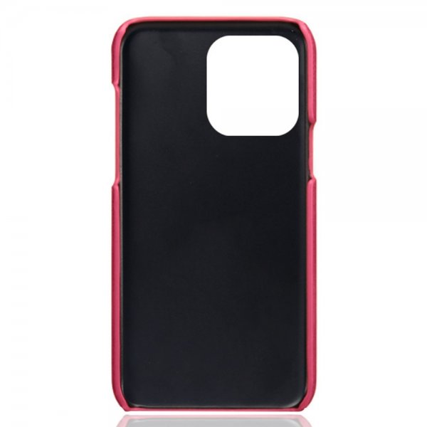 iPhone 15 Pro Max Deksel med To Kortlommer Magenta