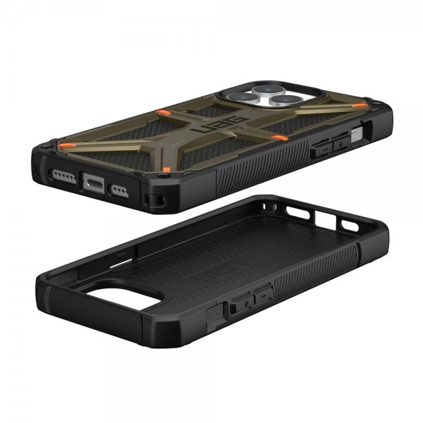 Urban Armor Gear (UAG) iPhone 15 Pro Max Deksel Monarch Kevlar Element Green