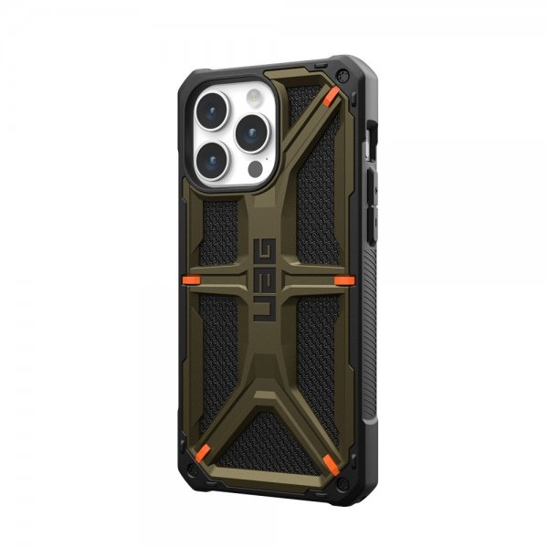 Urban Armor Gear (UAG) iPhone 15 Pro Max Deksel Monarch Kevlar Element Green