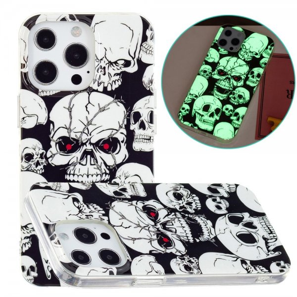 iPhone 15 Pro Max Deksel Motiv Hodeskaller