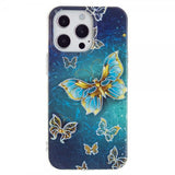 iPhone 15 Pro Max Deksel Motiv Glittersommerfugl