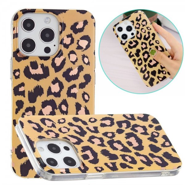 iPhone 15 Pro Max Deksel Motiv Leopard