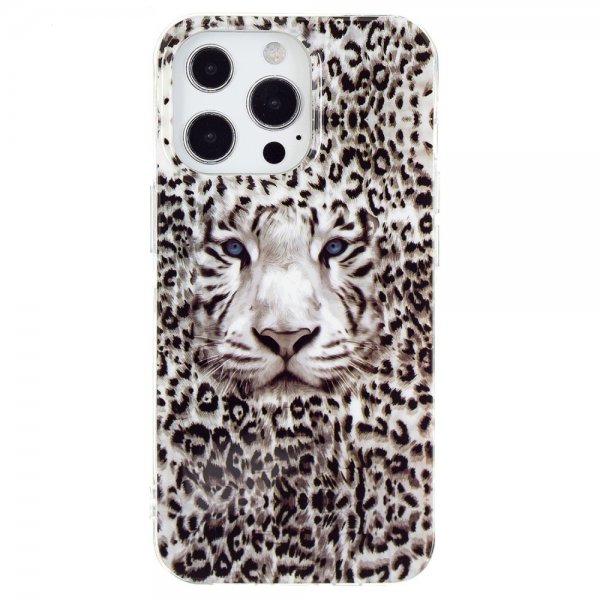 iPhone 15 Pro Max Deksel Motiv Hvit Tiger