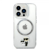 Karl Lagerfeld iPhone 15 Pro Max Deksel NFT Karl & Choupette Transparent