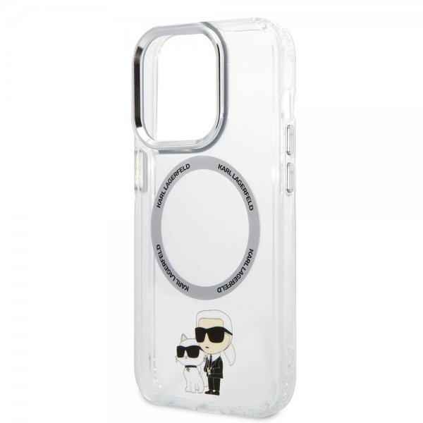 Karl Lagerfeld iPhone 15 Pro Max Deksel NFT Karl & Choupette Transparent