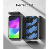 Ringke iPhone 15 Pro Max Deksel Onyx Design Blue Brush