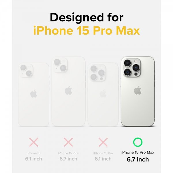 Ringke iPhone 15 Pro Max Deksel Onyx Design Checkerboard Yellow