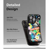 Ringke iPhone 15 Pro Max Deksel Onyx Design Sticker