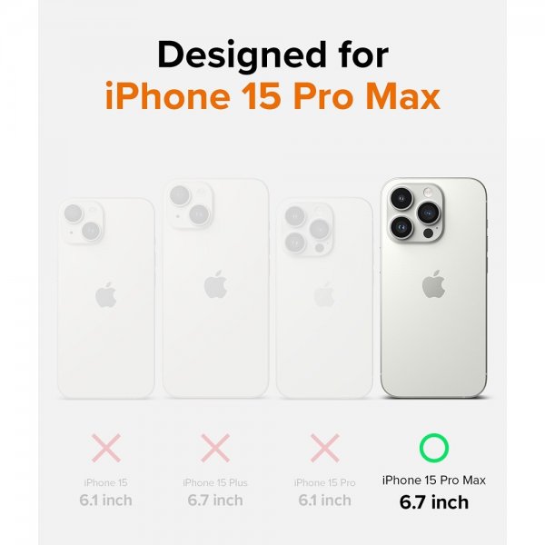 Ringke iPhone 15 Pro Max Deksel Onyx Design Sticker