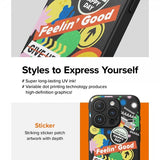 Ringke iPhone 15 Pro Max Deksel Onyx Design Sticker