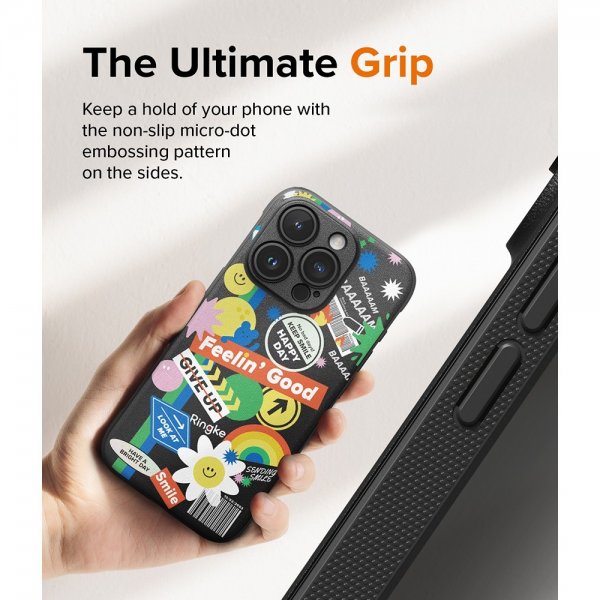Ringke iPhone 15 Pro Max Deksel Onyx Design Sticker