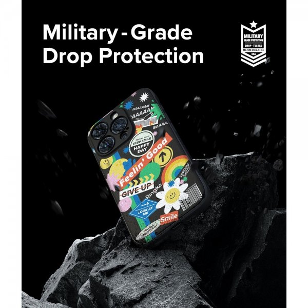 Ringke iPhone 15 Pro Max Deksel Onyx Design Sticker