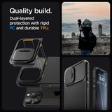 Spigen iPhone 15 Pro Max Deksel Optik Armor MagFit Svart