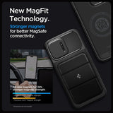 Spigen iPhone 15 Pro Max Deksel Optik Armor MagFit Svart