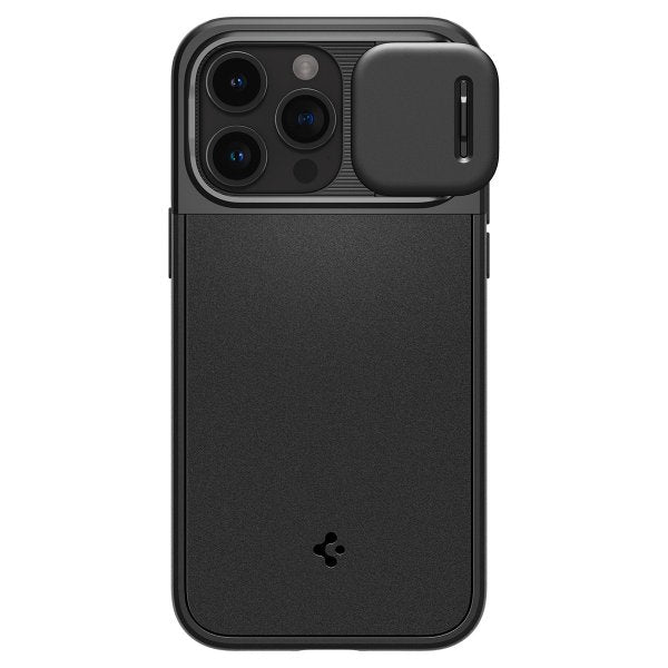 Spigen iPhone 15 Pro Max Deksel Optik Armor MagFit Svart