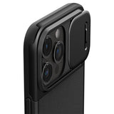 Spigen iPhone 15 Pro Max Deksel Optik Armor MagFit Svart