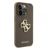 Guess iPhone 15 Pro Max Deksel Perforated Glitter Brun