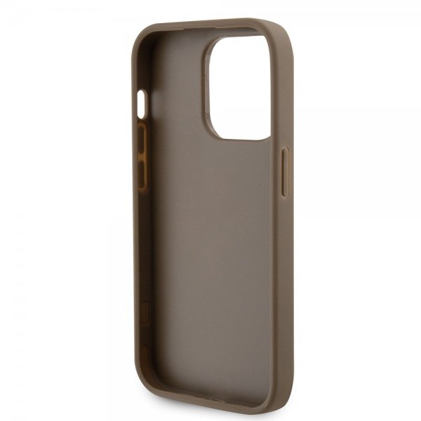 Guess iPhone 15 Pro Max Deksel Perforated Glitter Brun