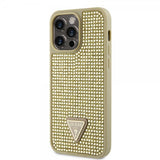Guess iPhone 15 Pro Max Deksel Rhinestone Gull