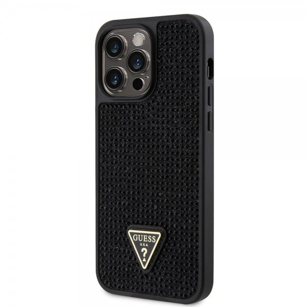 Guess iPhone 15 Pro Max Deksel Rhinestone Svart