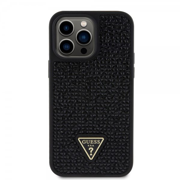 Guess iPhone 15 Pro Max Deksel Rhinestone Svart