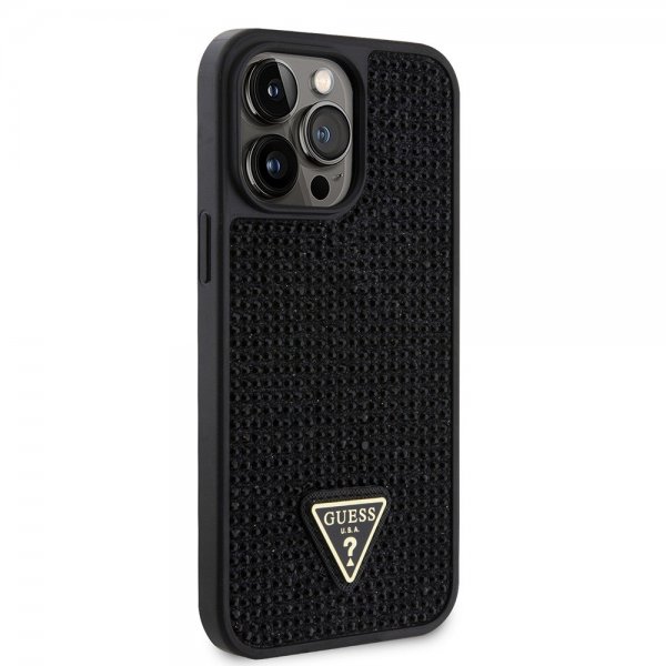Guess iPhone 15 Pro Max Deksel Rhinestone Svart
