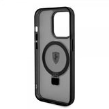 Ferrari iPhone 15 Pro Max Deksel Ring Stand MagSafe Svart