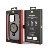 Ferrari iPhone 15 Pro Max Deksel Ring Stand MagSafe Svart