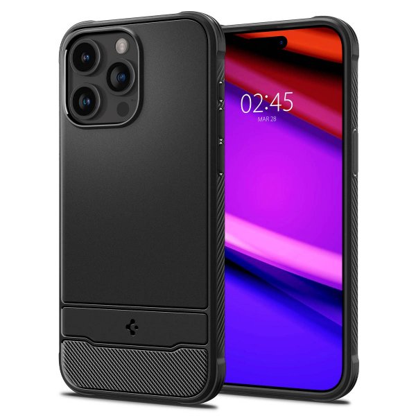 Spigen iPhone 15 Pro Max Deksel Rugged Armor MagFit Matte Black